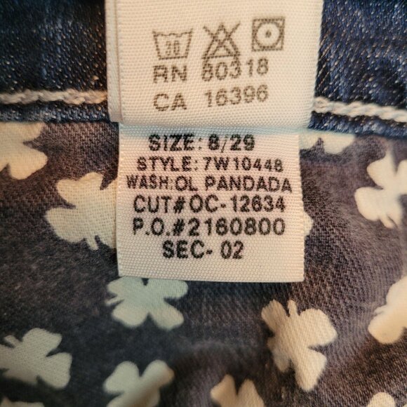 Lucky Brand Jeans Size 8 Logan Classic Rider Crop Pandada Wash Medium Light - Picture 6 of 12
